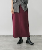 スウェットライクニットナロースカート/571364