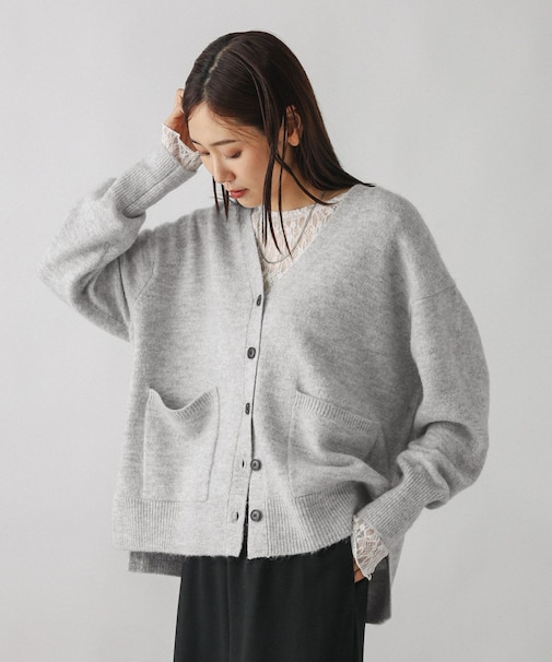 ふわふわHugmeVネックカーディガン/571330