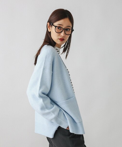 ふわふわHugmeVネックカーディガン/571330