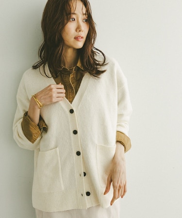 ふわふわHugmeVネックカーディガン/571330