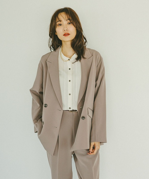 グローバルワーク☆ウツクシルエットダブルジャケット☆グレイッシュモカ54Mサイズ 楽天市場】【SALE／40%OFF】ウツクシルエットダブルジャケット