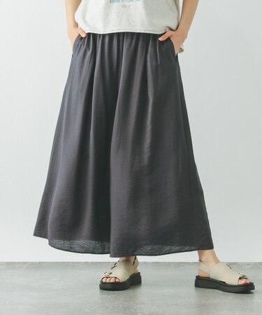 ギャザーフレアワイドパンツ/575808