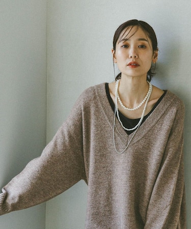 フワフワHugmeVネックチュニック/577892