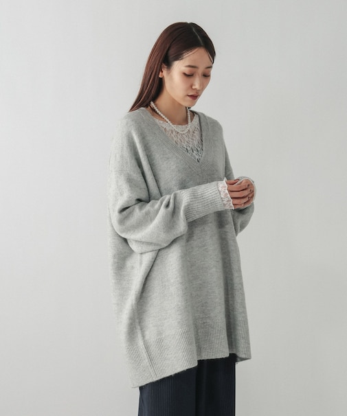 フワフワHugmeVネックチュニック/577892