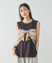 快適裾ラウンドプルオーバーノースリーブ/577922