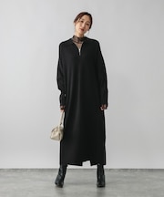 ハーフZIPアゼニットワンピース/579499