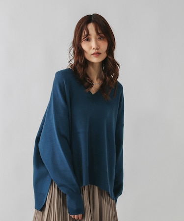 メルティリブＶネックプルオーバー/579519