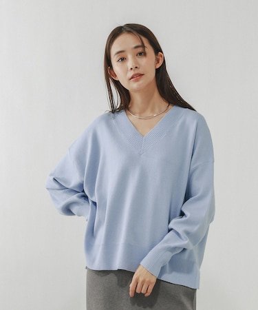 メルティリブＶネックプルオーバー/579519