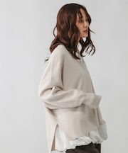 メルティリブＶネックプルオーバー/579519