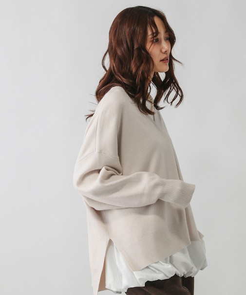 メルティリブＶネックプルオーバー/579519