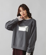 乾きやすいプリントスウェット/580953