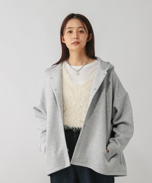 グログランフードブルゾン 撥水グログランフードブルゾン | NANO universe（ナノ