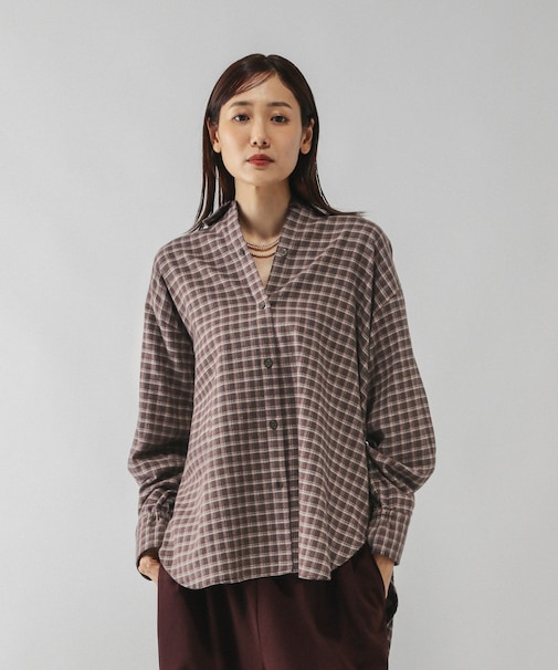 ネルチェックシャツ長袖/580833