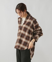 ネルチェックシャツ長袖/580833