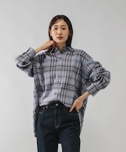 ネルチェックシャツ長袖/580833