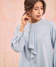 キレイつづくボウタイ風ブラウス/581015