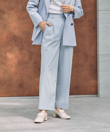 ウツクシルエットワイドストレート/581010