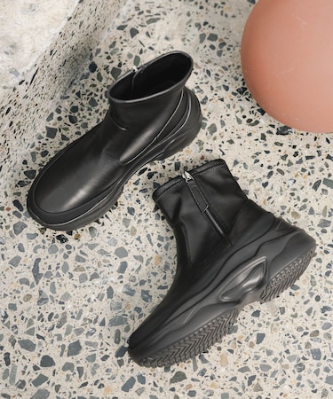 エアかる晴雨兼用ボリュームソールブーツ/580977