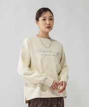 乾きやすいスウェットプリント長袖/580975