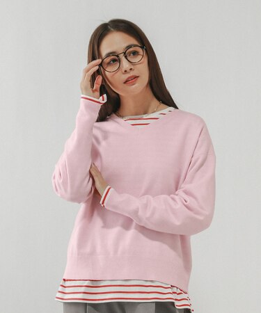 ふわふわHugmeVネックプルオーバー/581170