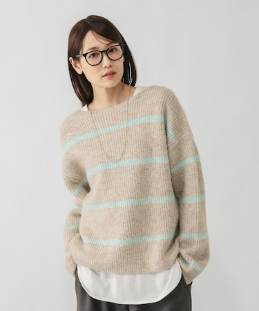 モヘヤタッチボーダープルオーバー/581173