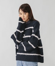 モヘヤタッチボーダープルオーバー/581173