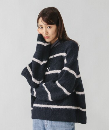 モヘヤタッチボーダープルオーバー/581173