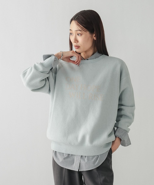 モールニットアソートロゴプルオーバー/581163