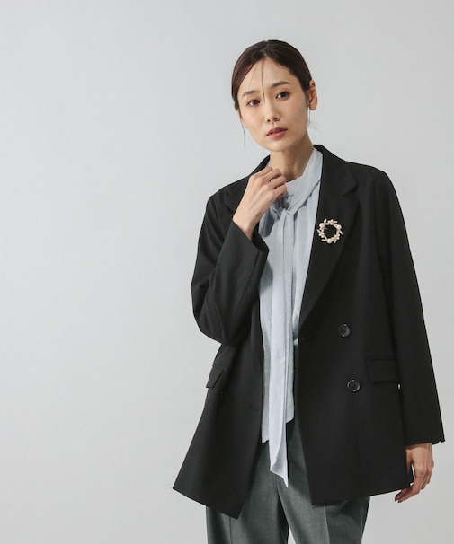 ウツクシルエットダブルジャケット/581025