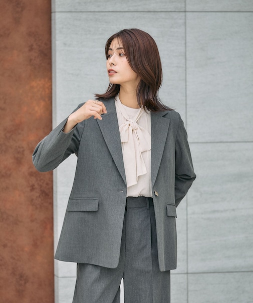 ウツクシルエットテーラードジャケット/581027