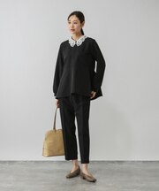 ストレッチ2WAYブラウス＊パンツセット/581023