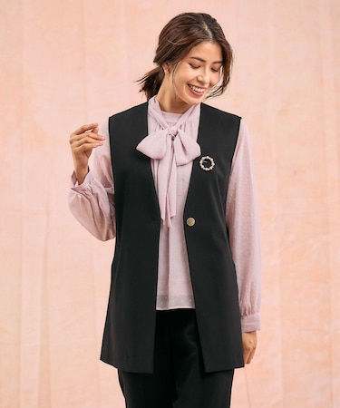 ウツクシルエットジレ/581033