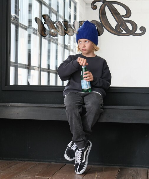 あったかスゴラクストレッチデニムリブ/キッズ/581230