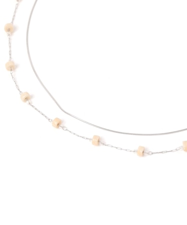 ステンレス二連カラーMIXネックレス/583535