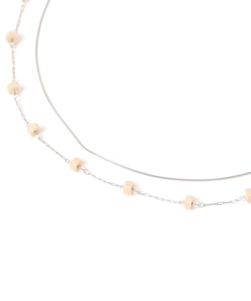 ステンレス二連カラーMIXネックレス/583535