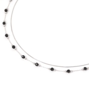 ステンレス二連カラーMIXネックレス/583535