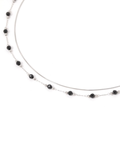 ステンレス二連カラーMIXネックレス/583535