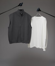 トクトク2SET/ベスト&長袖Tシャツ/CLEAN MODE/584621