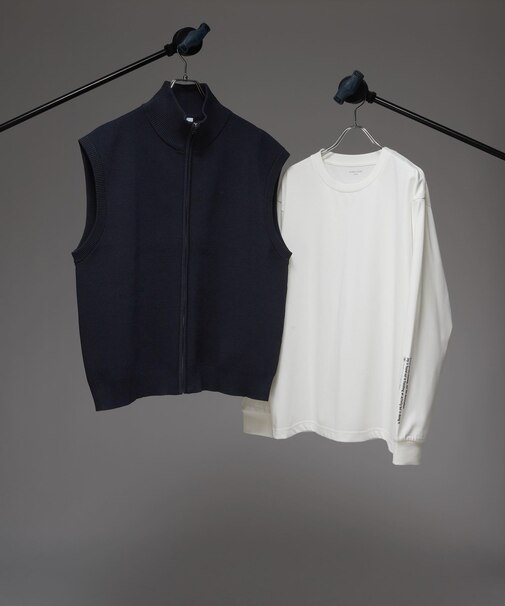 トクトク2SET/ベスト&長袖Tシャツ/CLEAN MODE/584621