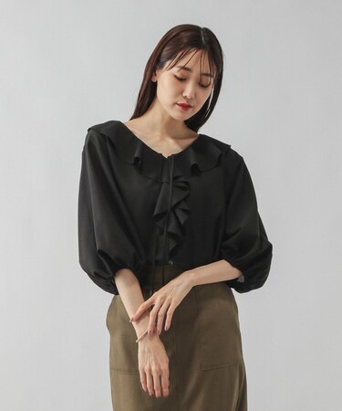 ラッフルフリルブラウス/587694