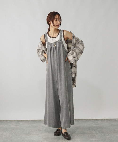 サロペット（グレー）の通販｜&mall（アンドモール）三井ショッピング