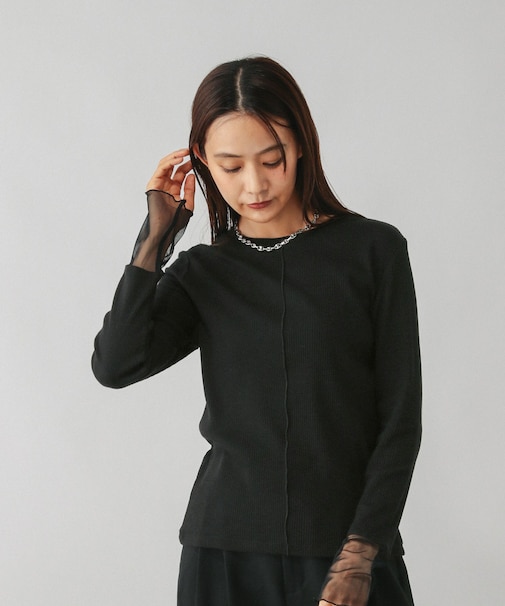 Beauteeシアー切り替え長袖/587687