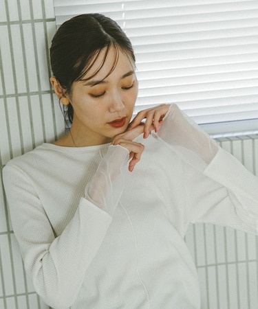 Beauteeシアー切り替え長袖/587687