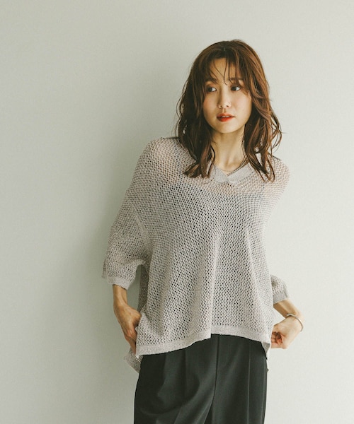 新品　BEAUTY＆YOUTH メッシュポロニット　黒 BEAUTY&YOUTH UNITED ARROWS｜メッシュ ポロニット