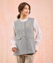 ツイードペプラムジレ/591837