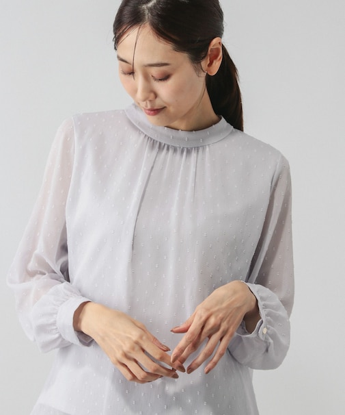 ドビー2WAYボウタイブラウス/591839