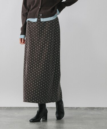 グリッターベロアＩラインスカート/593330