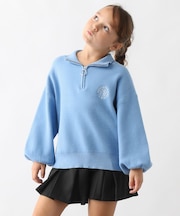 メルティハーフZIPニットプルオーバー/キッズ/593432