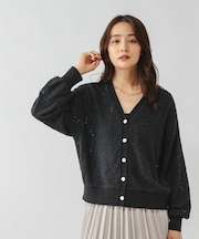 フェザーレースシアーカーデ/595375