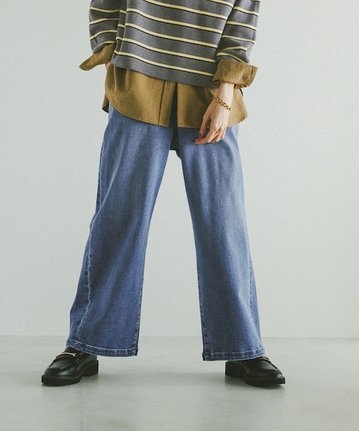 GOODデニムあったかイージーパンツ/599587